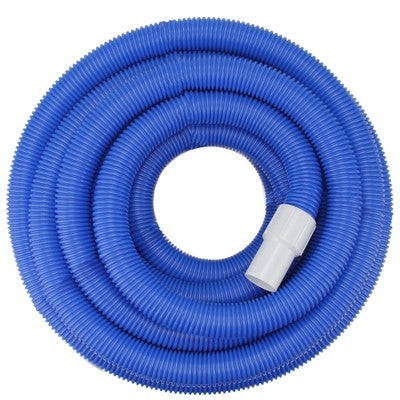  Pool Central Blow-Molded PE In-Ground Swimming Pool Vacuum Hose With Swivel Cuff 100' X 1.5" - Blue