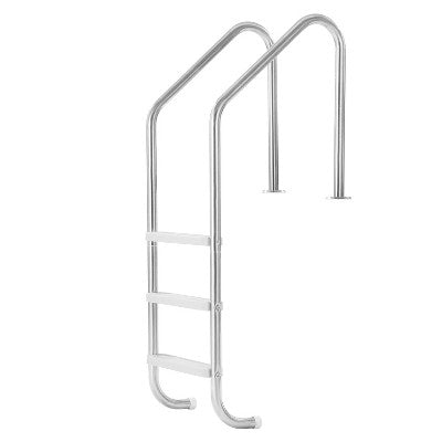  VEVOR Swimming Pool Ladder, 3-Step Double Handrails Stairs With Non-slip Heavy Duty Steps, Stainless Steel Load Capacity 265 Lbs, Silver