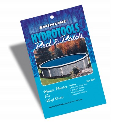 Swimline Swim Central 5pc Clear Peel And Patch Tear-Aid Swimming Pool Vinyl Repair Kit