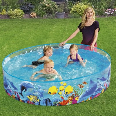  Bestway H2OGO! 6\' X 15" Odyssey Fill \'N Fun Plastic Kids Swimming Pool