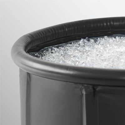  Sharper Image Portable Ice Bath 31.5"x29.5" Oval Plunge Pool: PVC Frame & Liner