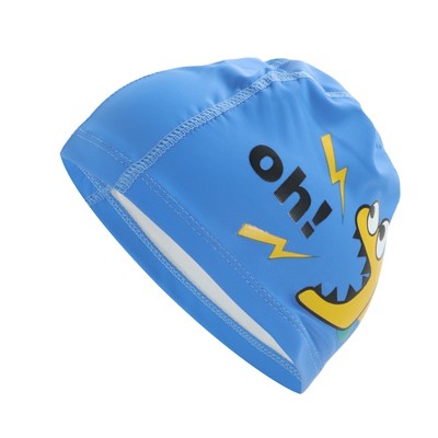  Unique Bargains Kid's Knitted PU Letter Swim Cap 1 Pc