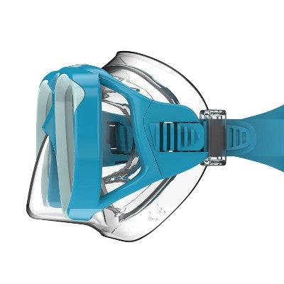  Speedo Junior Mask Snorkel And Fin Set - Turquoise/Gray