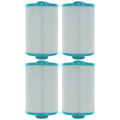  Hurricane 4 Pack HF4H20-01 Advanced Pool And Spa Filter Cartridge Replacement For PSG25P4, Unicel 4CH-20, Filbur FC-0185,White