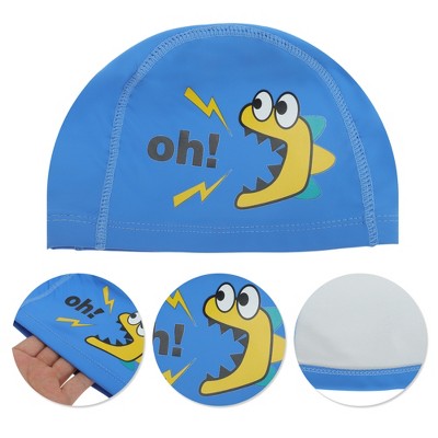  Unique Bargains Kid's Knitted PU Letter Swim Cap 1 Pc