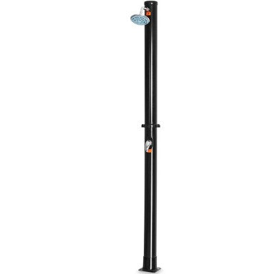  Tangkula 7.2 FT Solar Heated Shower Spa Poolside Beach Hot/Cold Base 5.5 Gallon Outdoor