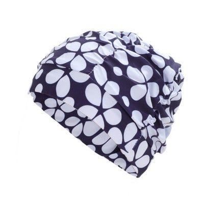  Unique Bargains Nylon Floral Pattern Swimming Cap 1 Pc
