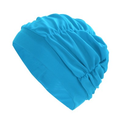  Unique Bargains Nylon Pleated Style Swimming Cap 1 Pc
