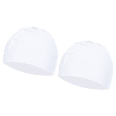  Unique Bargains Silicone Waterproof Non-Slip High-Stretch Swim Caps 2 Pcs