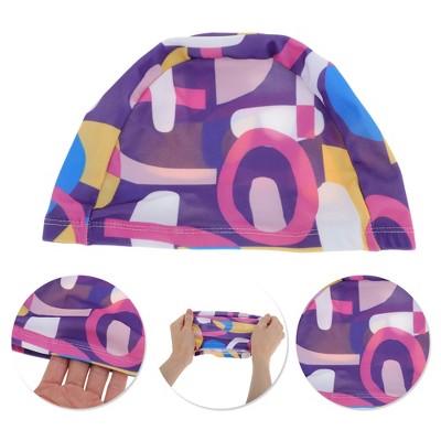 Unique Bargains Nylon Irregular Geometric Swim Cap 1 Pc