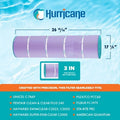  Hurricane 4 Pack HF7459-04P Platinum Purple Pool Filter Cartridge For PJAN85, Unicel C-7459, Filbur FC-0800, Jandy Industries CCL-340,CV 340