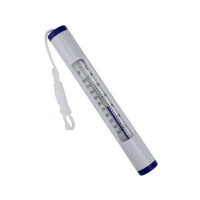  Northlight 6.75" White And Blue Round Swimming Pool Thermometer With Cord