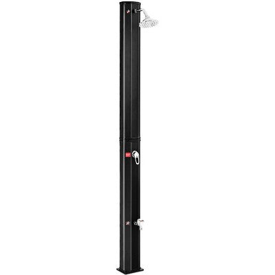  Costway 9.3 Gallon Outdoor Solar Heating Shower 7.2Ft Adjustable Shower Head W/Base