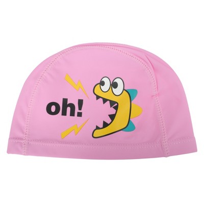  Unique Bargains Kid's Knitted PU Letter Swim Cap 1 Pc