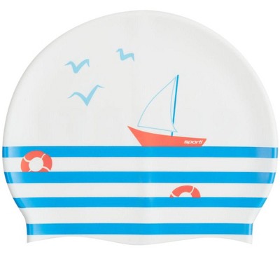 Sporti X Emma Weyant French Stripe Silicone Swim Cap