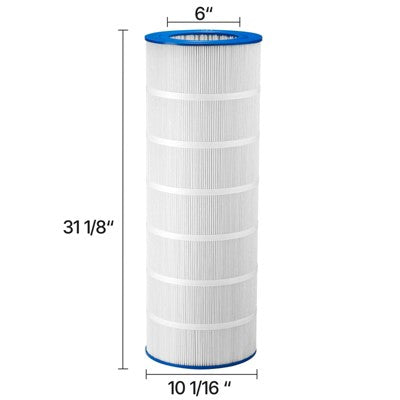  VEVOR Pool Filter Cartridge, 150 Sq. Ft Spa Hot Tub Filter Cartridge Replacement, Compatible With Pentair R173216, Pleatco PAP150, White