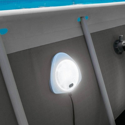  Intex Above Ground Underwater LED Magnetic Swimming Pool Wall Light (2 Pack)