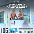  Solstice Original Inflatable 100 Gallon Cold Plunge Ice Bath Tub Standing Recovery Barrel Pod With Steps And Lid For Indoor Or Outdoor