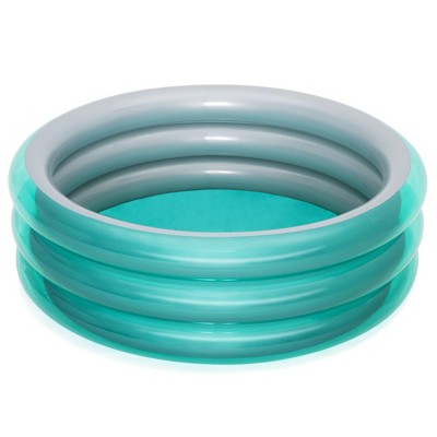  Bestway H2OGO! Big Metallic 3-Ring Inflatable Play Pool (5’7” Diameter)