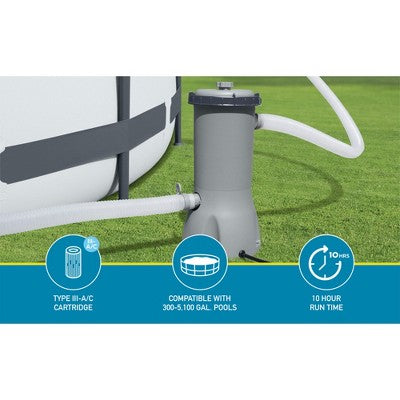  Bestway Flowclear 120V Above Ground Swimming Pool Water Filter Pump