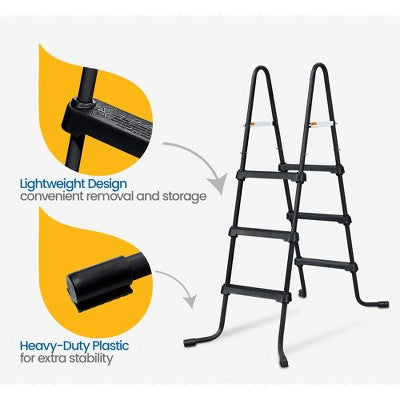  Funsicle SureStep 3 Stair Outdoor Above Ground Swimming Pool Ladder