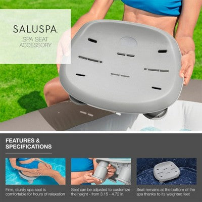  Bestway Coleman St Moritz AirJet Inflatable Hot Tub With EnergySense Cover And 2-Pack Of SaluSpa Underwater Non-Slip Spa Seat With Adjustable Legs