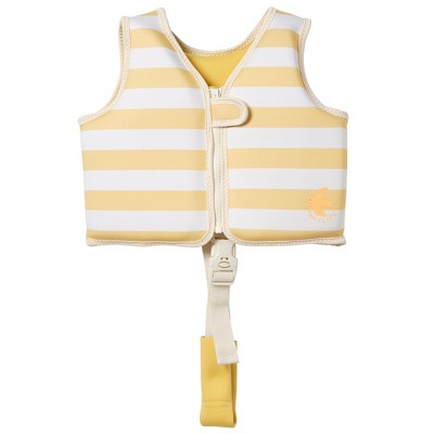 Sunnylife Kids Swim Vest 2-3 - Sid Seagull Mustard Stripe - Pool Jacket