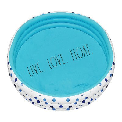  CocoNut Outdoor Rae Dunn 54" Mini/Kiddie Pool - Indigo Polka Dot Patterned