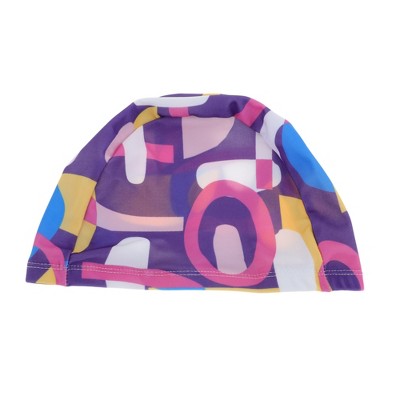  Unique Bargains Nylon Irregular Geometric Swim Cap 1 Pc