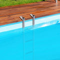  Costway 4-Step Telescoping Boat Ladder Folding Dock Ladder With Non-slip Steps