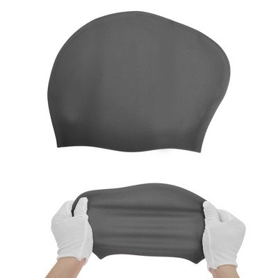  Unique Bargains Women's Silicone Solid Color Swim Cap 1 Pc