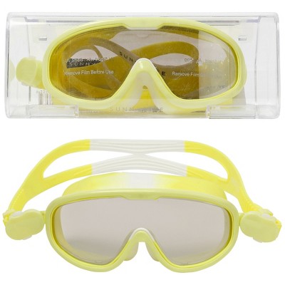  Sunnylife Kids Swim Mask Salty The Shark Neon Yellow,Underwater Goggles,Age 3+