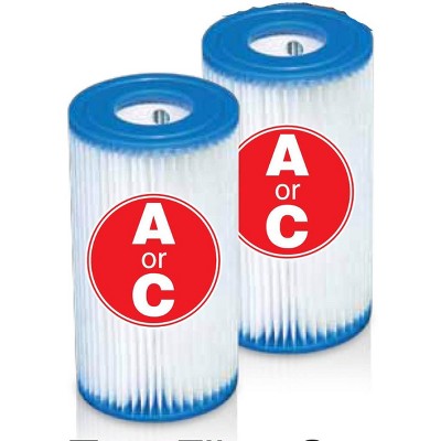  Intex Easy Set Swimming Pool Type A Or C Filter Replacement Cartridges (6 Pack)
