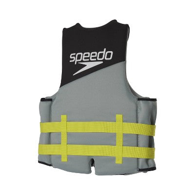  Speedo Adult Life Vest - Black/Lime XS/S: Polyethylene & Polyester Buckle Closure