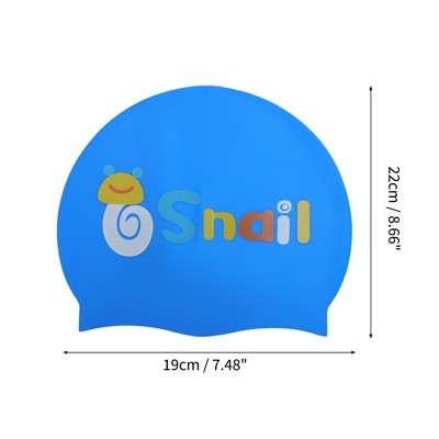  Unique Bargains Kid's Silicone Snail Swim Cap 1 Pc
