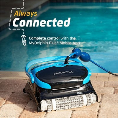  Dolphin Nautilus CC Plus Wi-Fi Robotic Pool Vacuum With Caddy For Easy Transport, For In-Ground Pools Up To 50 FT