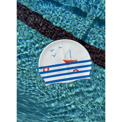  Sporti X Emma Weyant French Stripe Silicone Swim Cap
