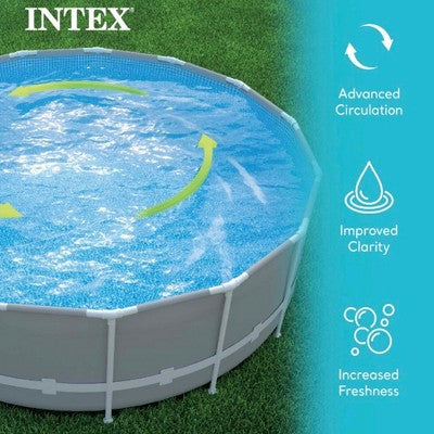  Intex 26647EG Krystal Clear 2800 GPH Sand Filter Pump For Above Ground Pools Bundled With OptiFlow 2 Pack Premium Pure Silica Filter Sand, 50 Lb Bags