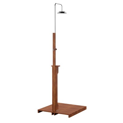  Uruguay Eucalyptus Outdoor Shower - Natural - SEI