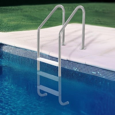  VEVOR Swimming Pool Ladder, 3-Step Double Handrails Stairs With Non-slip Heavy Duty Steps, Stainless Steel Load Capacity 265 Lbs, Silver
