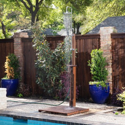  Uruguay Eucalyptus Outdoor Shower - Natural - SEI
