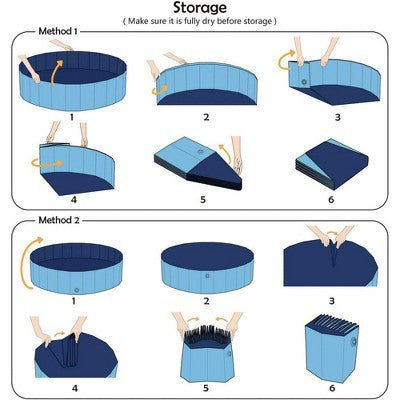  MOVSSOU Pet Dog Pool Bath Swimming Tub Foldable