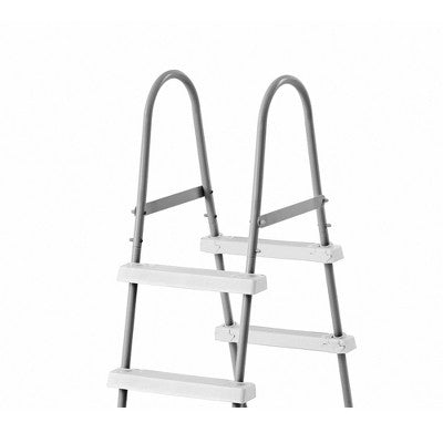  Intex Above Ground Steel Frame Pool Ladder 42-Inch + Protective Pool Ladder Mat