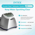  Intex 120V Krystal Clear Saltwater Pool System + Wall Mount Surface Skimmer