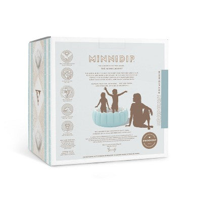  MINNIDIP Exclusive Resort Collection Minni Tufted Pool 35 Gal Novelty Kiddie Pool - Chambray Blue Shell