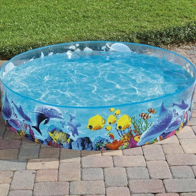  Bestway H2OGO! 6\' X 15" Odyssey Fill \'N Fun Plastic Kids Swimming Pool