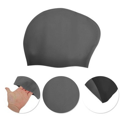  Unique Bargains Women's Silicone Solid Color Swim Cap 1 Pc