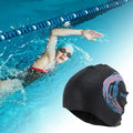  Unique Bargains Silicone Moon Pattern Swim Cap 1 Pc