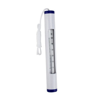  Northlight 6.75" White And Blue Round Swimming Pool Thermometer With Cord