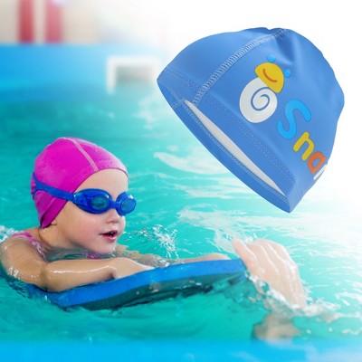  Unique Bargains Kid's Knitted PU Snail Swim Cap 1 Pc